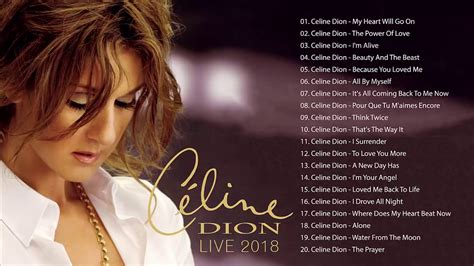 celine dion best acoustic songs.